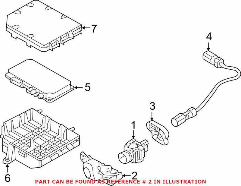 Genuine VW/Audi Park Assist Camera Bracket 4G8853231D
