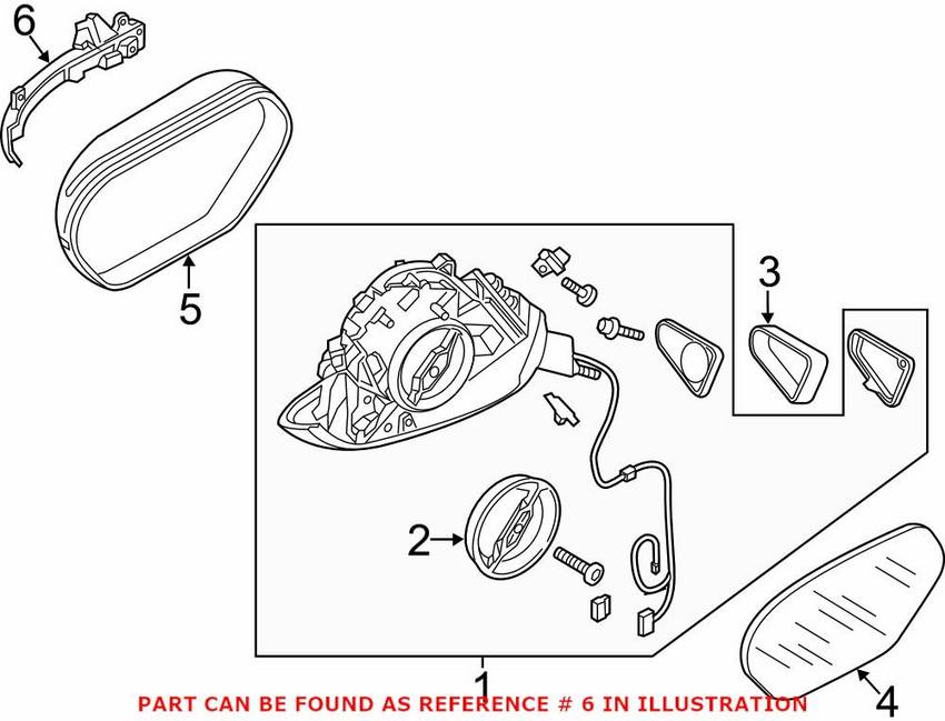 Genuine VW/Audi Turn Signal Light Assembly – Passenger Side 4G8949102A