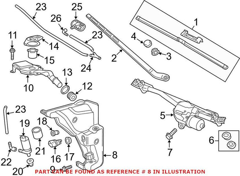 Genuine VW/Audi Washer Fluid Reservoir 4G8955453F – Genuine VW/Genuine VW/Audi