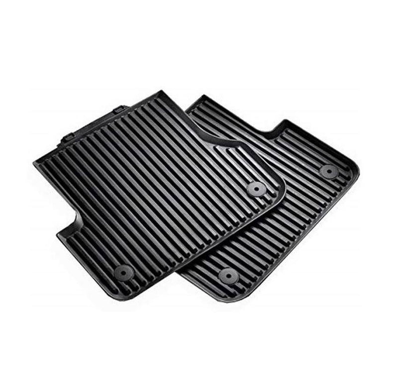 Genuine VW/Audi Floor Mat Set – Rear (All Weather) (Black) 4H0061512041