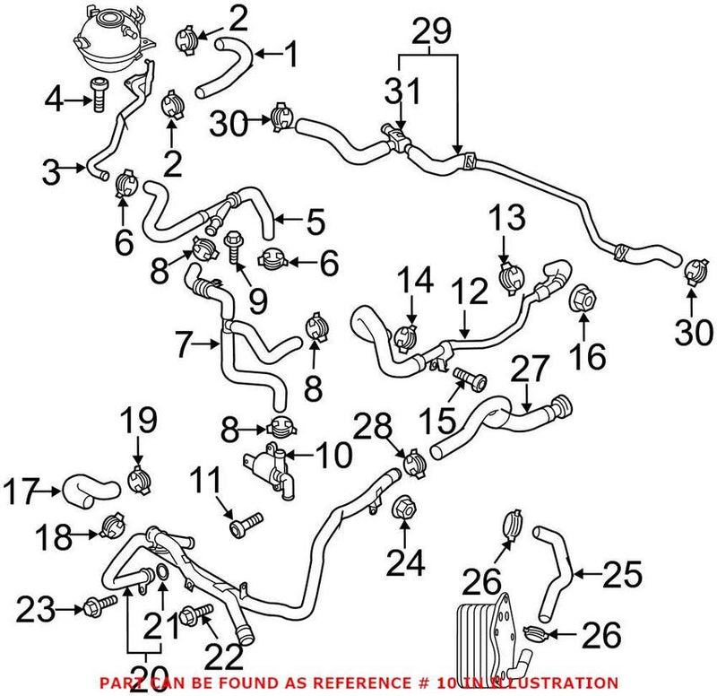 Genuine VW/Audi HVAC Heater Control Valve 4H0121670A