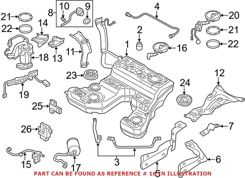 Genuine VW/Audi Fuel Tank Sending Unit – Rear 4H0201317AA