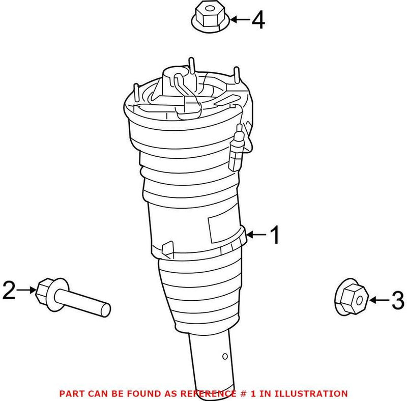 Genuine VW/Audi Shock Absorber – Front 4H0616039AP