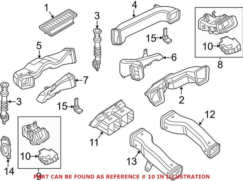 Genuine VW/Audi HVAC Floor Mode Door Actuator 4H0820511B