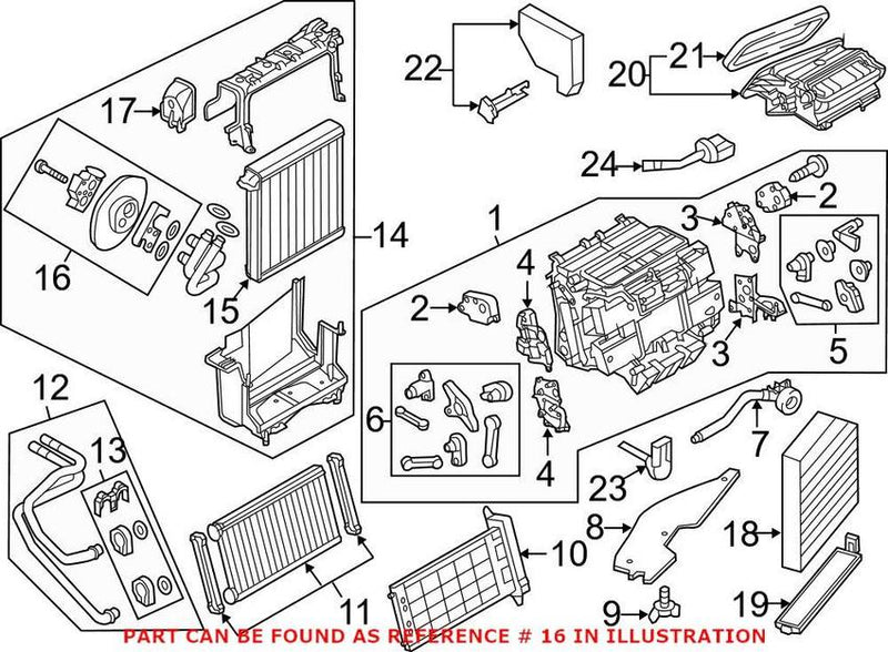 Genuine VW/Audi A/C Expansion Valve – Front 4H0898967