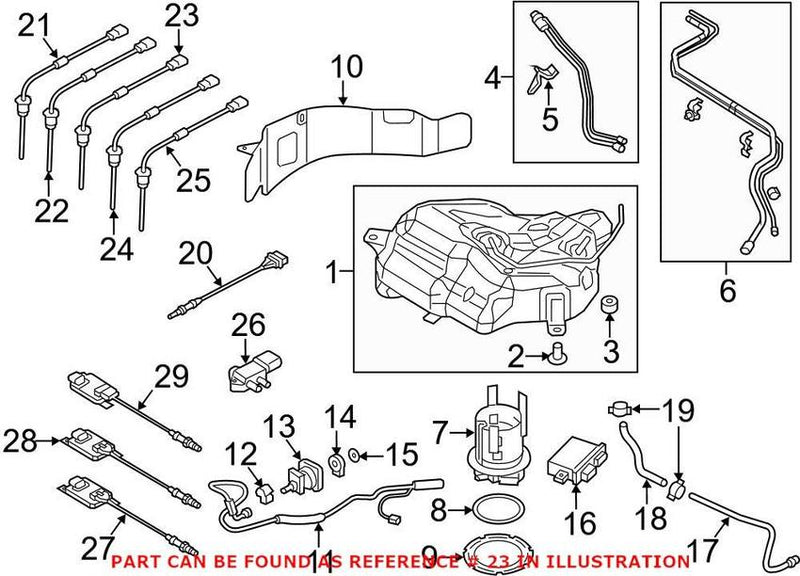 Genuine VW/Audi Exhaust Gas Temperature (EGT) Sensor 4H0906088AF