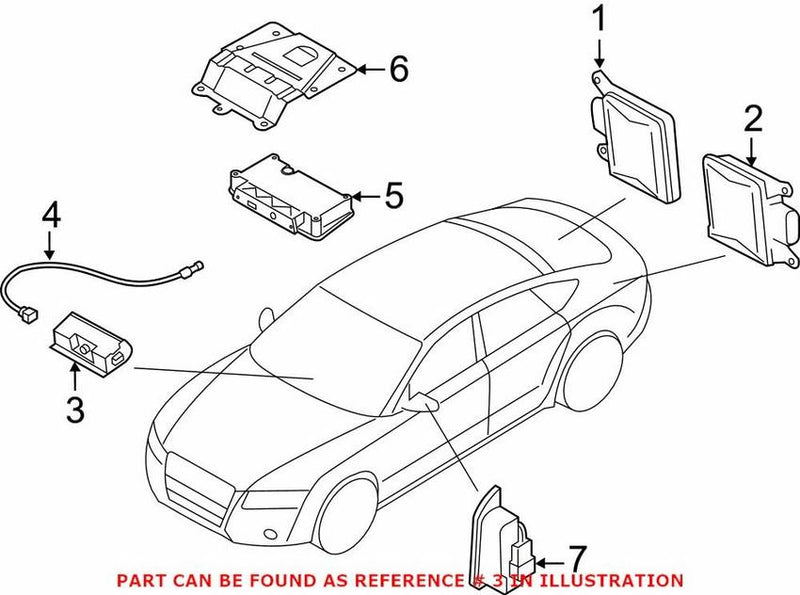 Genuine VW/Audi Lane Departure System Camera 4H0907217F