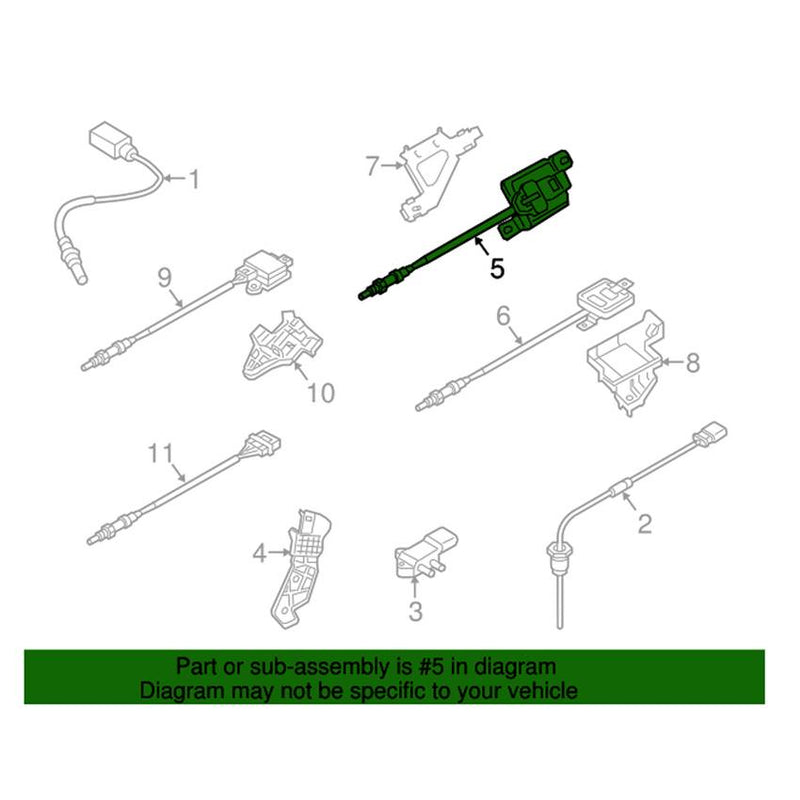 Genuine VW/Audi Oxygen Sensor – Front 4H0907807L