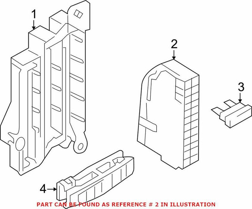Genuine VW/Audi Fuse Holder 4H0941824 – Genuine VW/Genuine VW/Audi