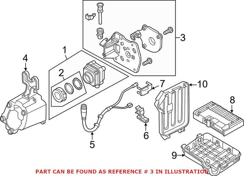 Genuine VW/Audi Night Vision Camera Bracket 4H0980561A