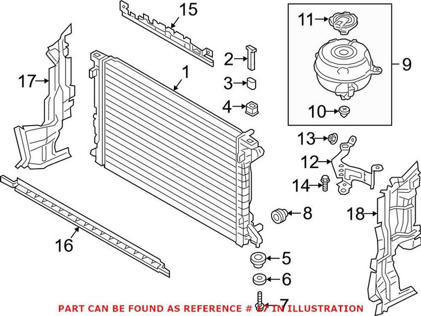 Radiator Support Baffle – Passenger Side