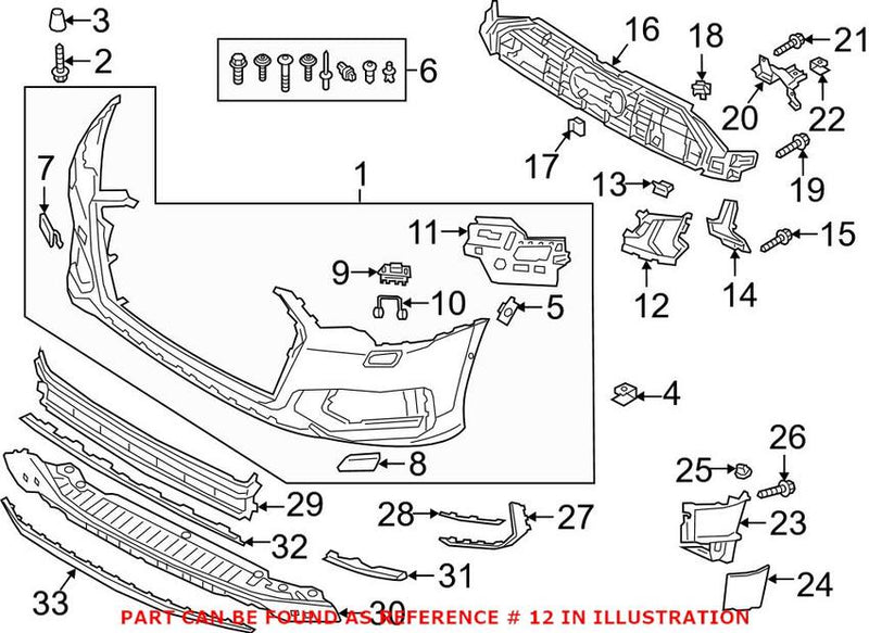 Grille – Front Driver Side (Lower)