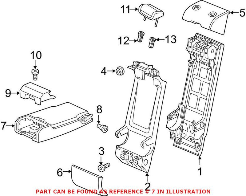 Genuine VW/Audi Seat Armrest 4K0885081H38M – Genuine VW/Genuine VW/Audi