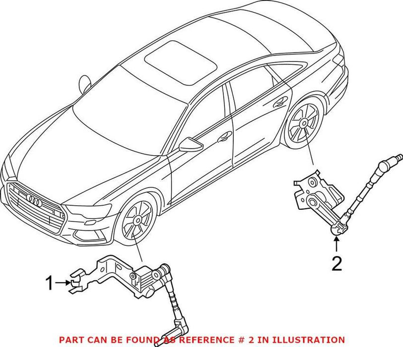 Genuine VW/Audi Headlight Level Sensor – Rear