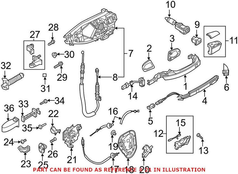 Genuine VW/Audi Door Latch Assembly – Front Driver Side