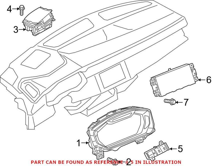 Genuine VW/Audi Headlight Switch