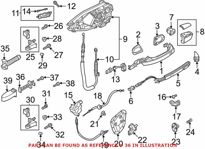 Genuine VW/Audi Door Check – Rear