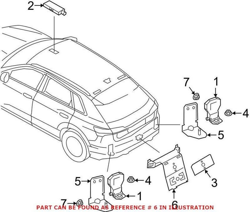 Genuine VW/Audi Mobile Phone Antenna Bracket 4KE035205 – Genuine VW/Genuine VW/Audi
