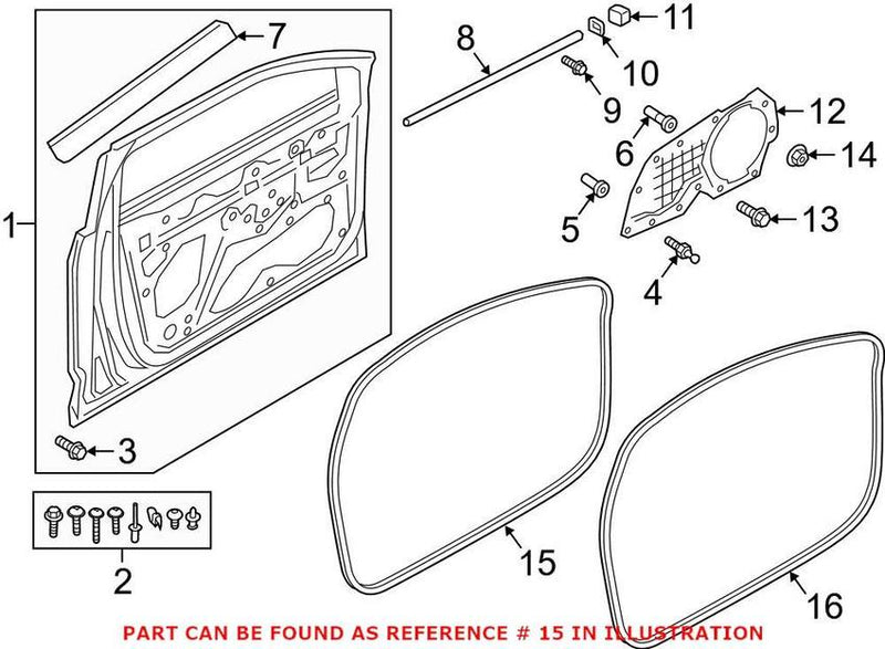 Door Seal – Front Driver Side