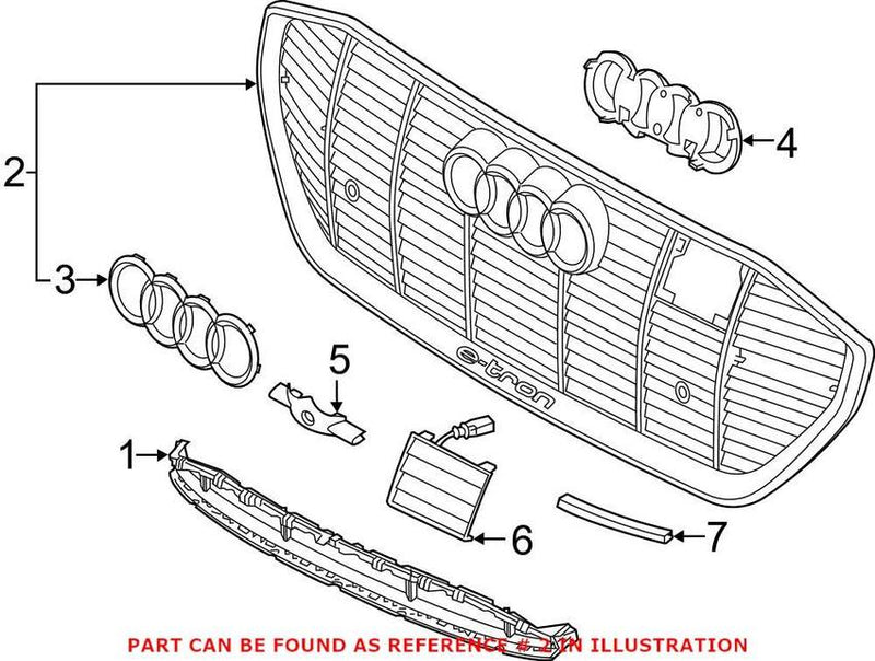 Grille – Front (Gray)