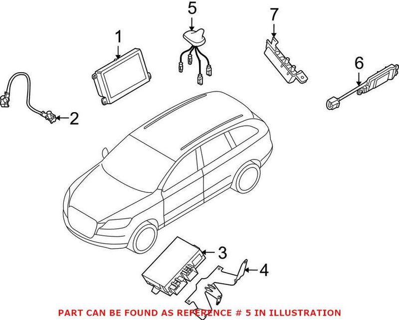 Genuine VW/Audi GPS Navigation System Antenna 4L0035503NGRU