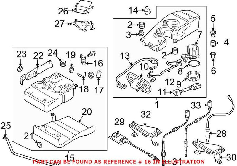 Genuine VW/Audi Diesel Exhaust Fluid (DEF) Pump 4L0131901B