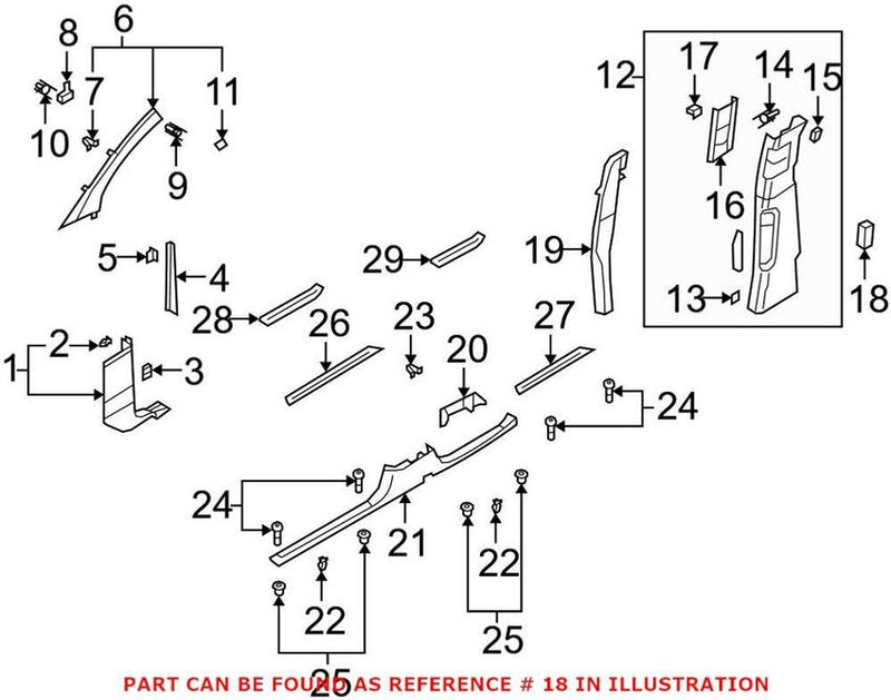 Genuine VW/Audi Dashboard Air Vent – Driver Side 4L0819209J50