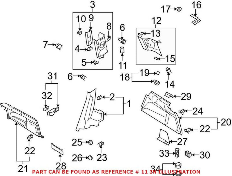 Genuine VW/Audi Dashboard Air Vent – Passenger Side 4L08192104PK