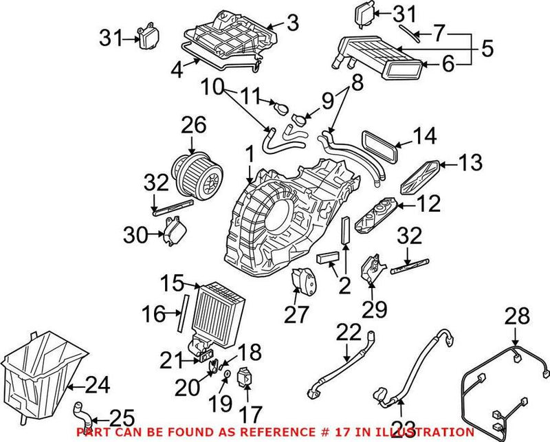 Genuine VW/Audi A/C Expansion Valve – Rear 4L0820712A