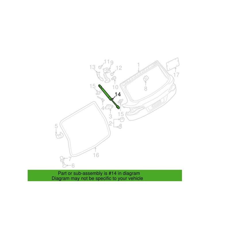 Genuine VW/Audi Hatch Lift Support 4L0827552E