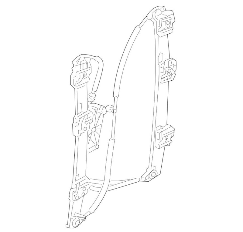 Genuine VW/Audi Window Regulator – Front Driver Side 4L0837461E
