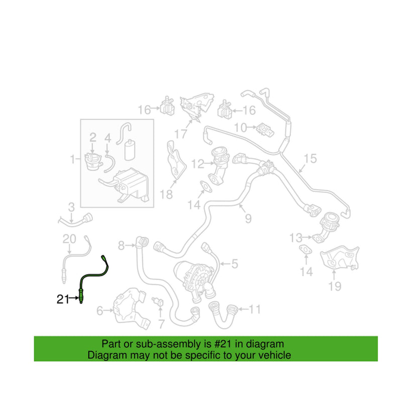 Genuine VW/Audi Oxygen Sensor – Rear Passenger Side 4L0906262H