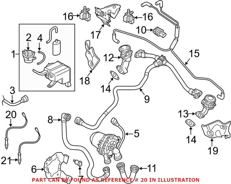Genuine VW/Audi Oxygen Sensor – Front Driver Side 4L0906262L