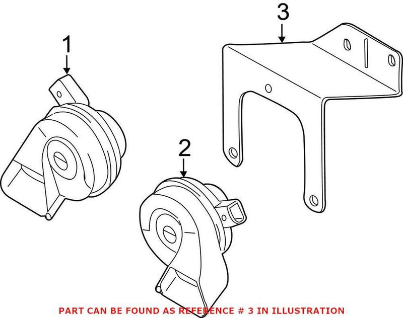 Genuine VW/Audi Horn Bracket 4L0951229A