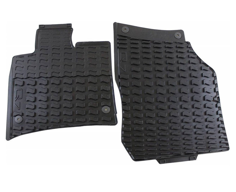Genuine VW/Audi Floor Mat Set – Front (All-Weather) (Black) 4L1061221041