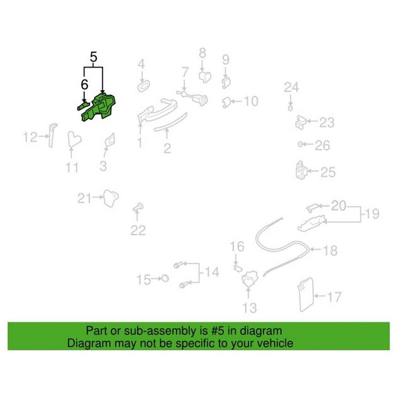 Exterior Door Handle Mounting Bracket – Front Driver Side