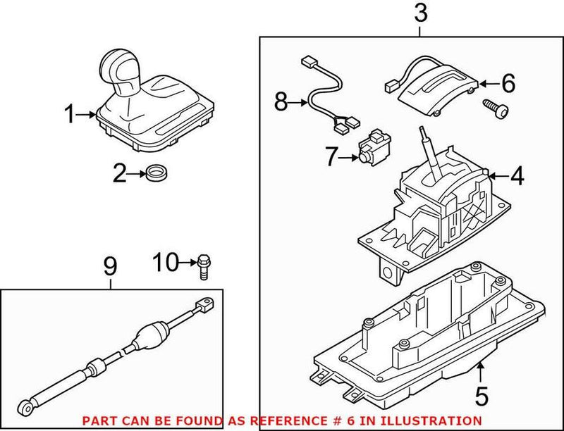 VW Automatic Transmission Shift Indicator 4L1919065B