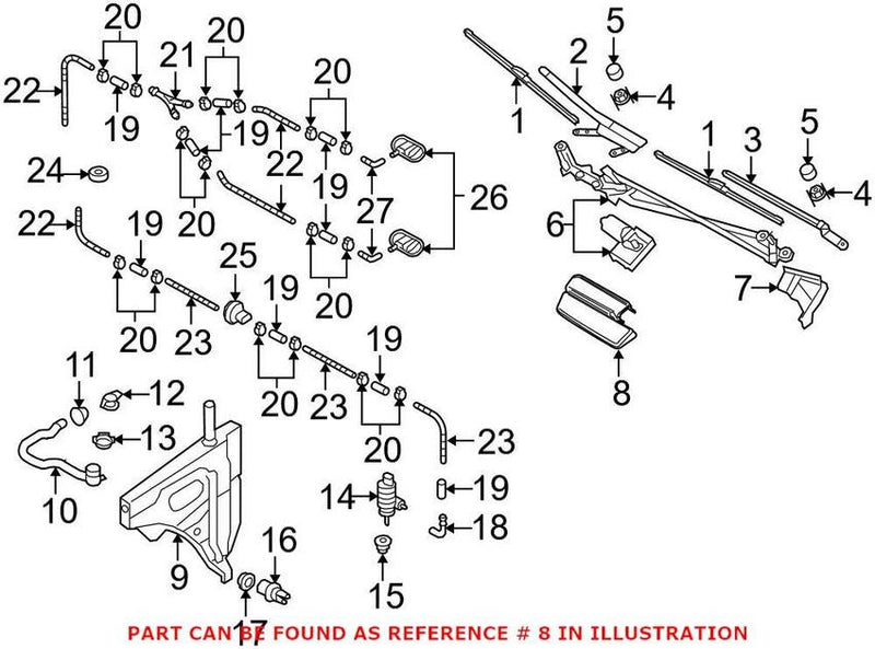 Windshield Wiper Motor Cap – Passenger Side