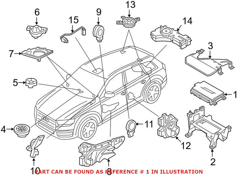 Genuine VW/Audi Radio Amplifier 4M0035223C – Genuine VW/Genuine VW/Audi