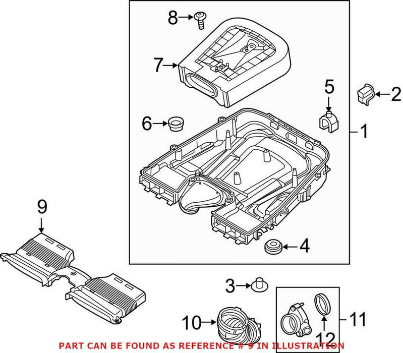 Genuine VW/Audi Engine Air Intake Hose 4M0129510H – Genuine VW/Genuine VW/Audi