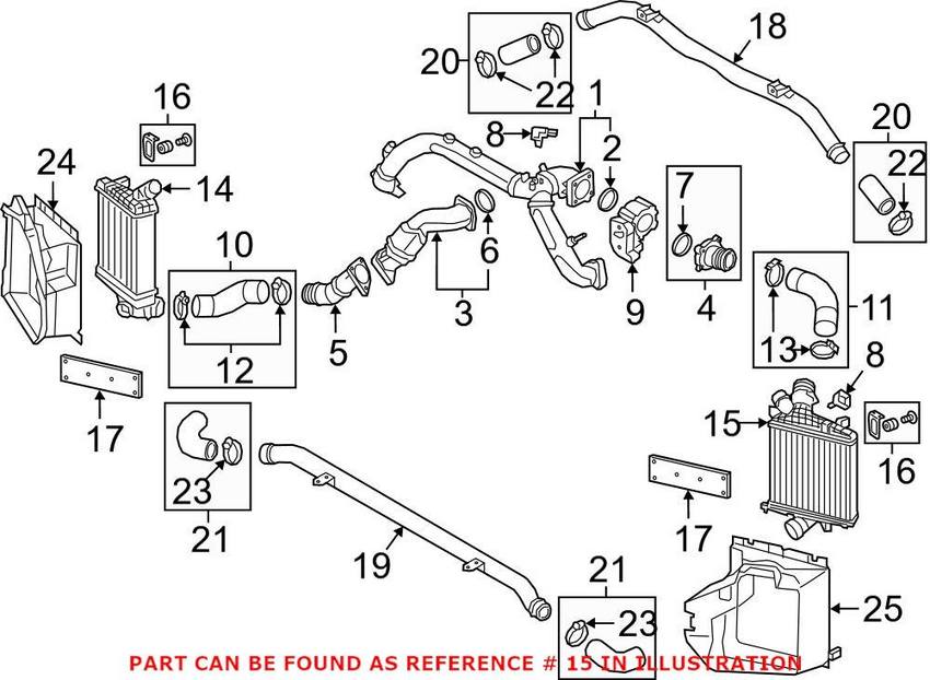 Genuine VW/Audi Intercooler – Driver Side