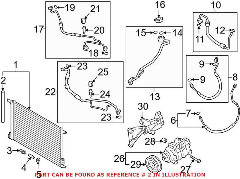 GENUINE VW/AUDI Receiver Drier Insert 4M0 298 403