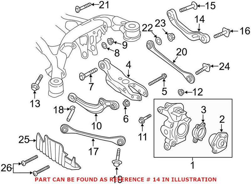 Suspension Control Arm – Rear Passenger Side Upper Rearward