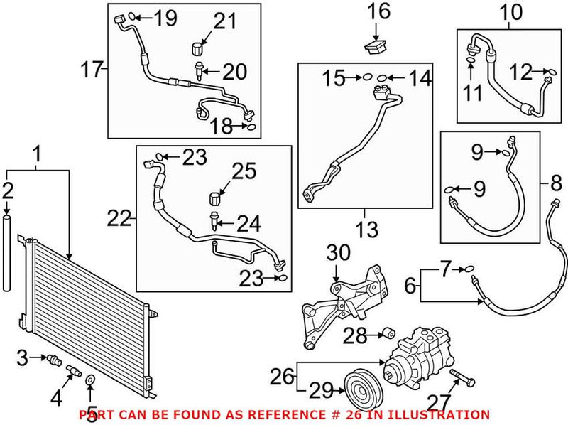Genuine VW/Audi A/C Compressor 4M0816803D – Genuine VW/Genuine VW/Audi