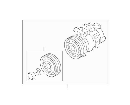 Genuine VW/Audi A/C Compressor 4M0820803M