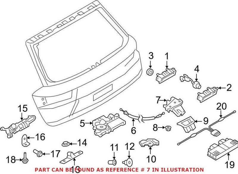 Genuine VW/Audi Trunk Lock Actuator Motor 4M0827506D