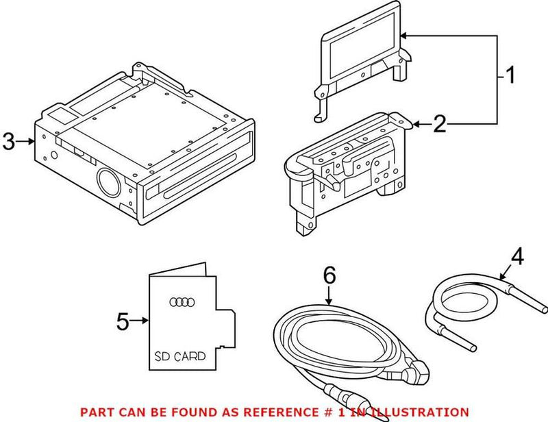 Genuine VW/Audi GPS Navigation System 4M0857273A6PS