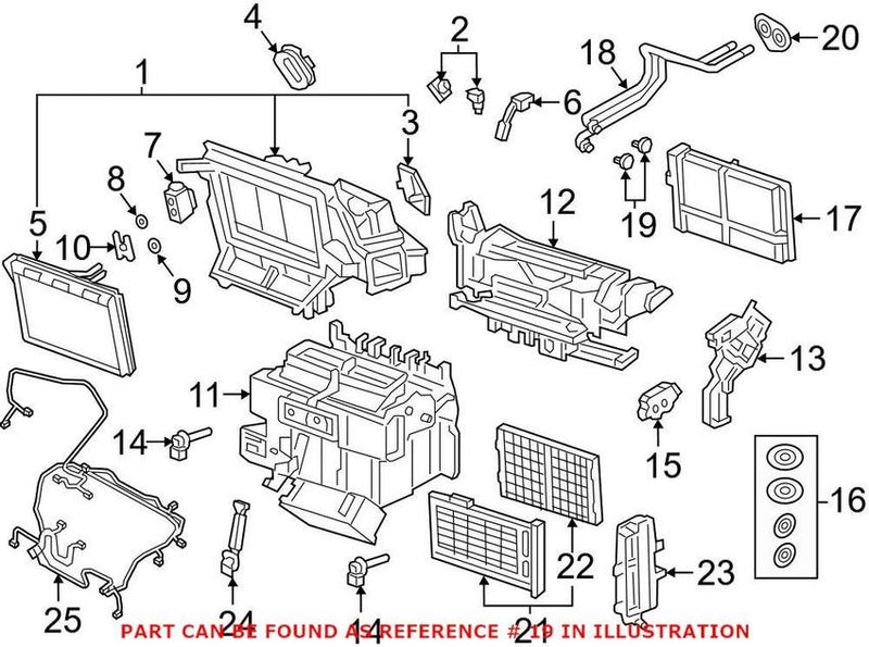 Genuine VW/Audi HVAC Heater Hose Outlet Tube Hardware Kit 4M0898037B