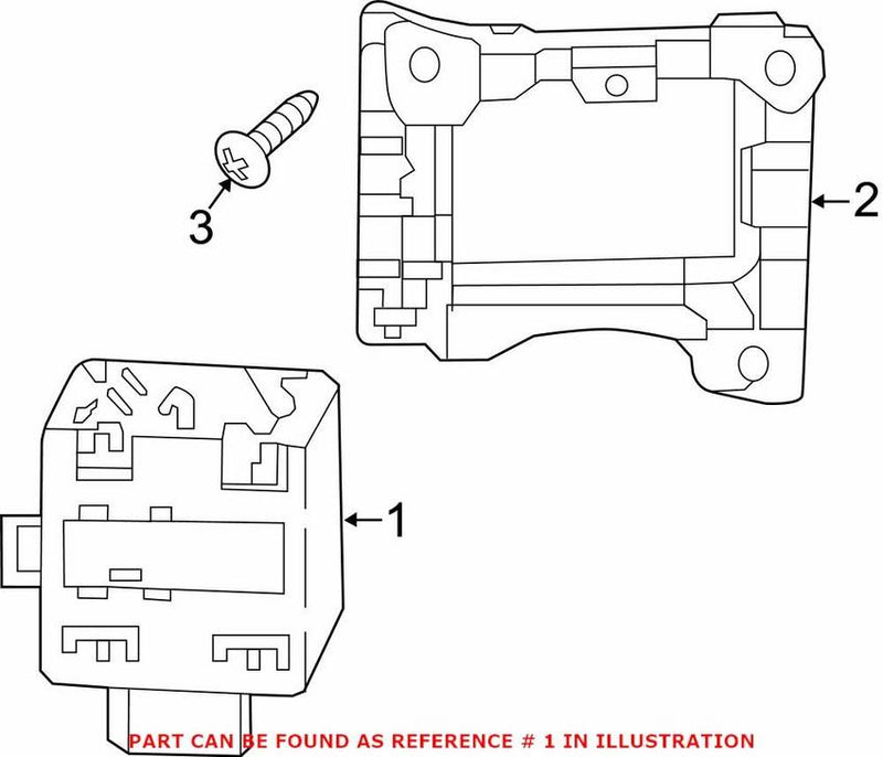 Genuine VW/Audi Blind Spot Detection System Warning Sensor – Driver Side 4M0907590B