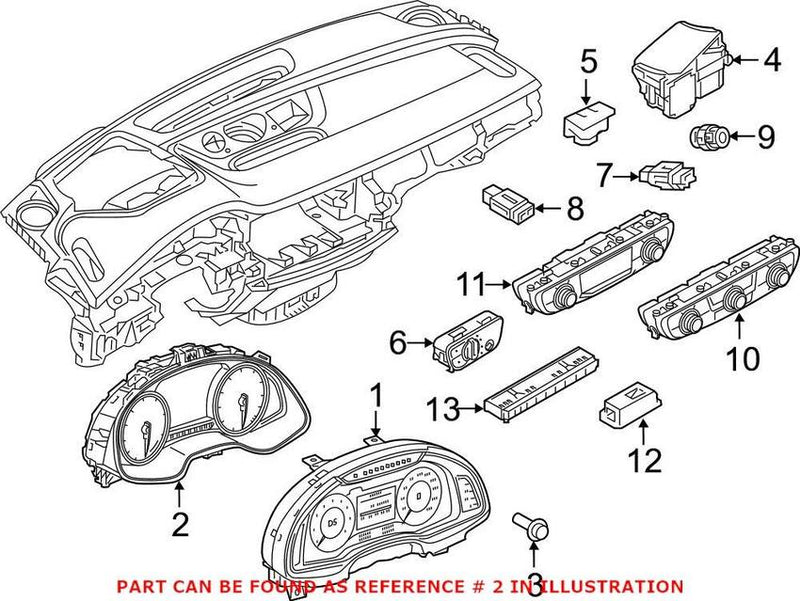 Genuine VW/Audi Instrument Cluster 4M0920870A